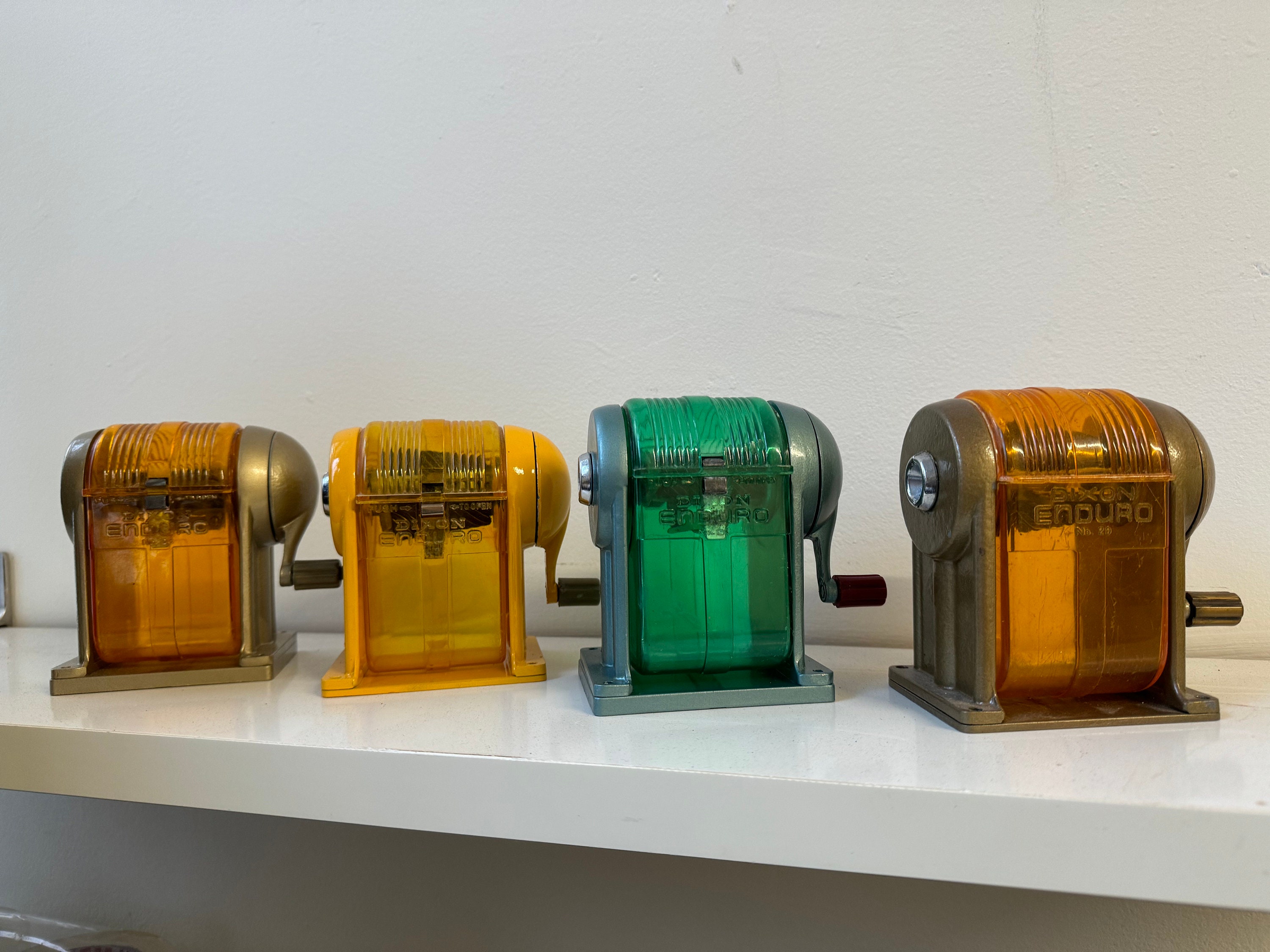 Dixon Enduro No. 20 Pencil Sharpener, Orange Catcher
