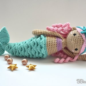 Nerea Mermaid Crochet Pattern, PDF PATTERN by BBadorables image 9