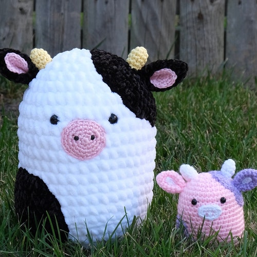Mini Crochet Squishmallow Cow PDF PATTERN Etsy