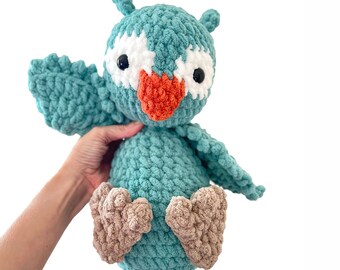 Peluche hibou, 12 po. (30 cm) de haut, douce et confortable, peluche hibou, peluche hibou