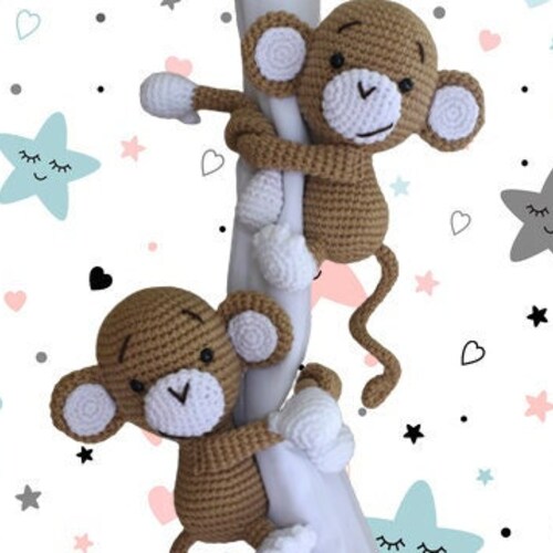 Monkey Curtain Tie Back Crochet PATTERN Tieback Left or Etsy