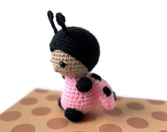 Mała Biedronka - Wzór szydełkowy, Robaczek Amigurumi, WZÓR PDF do pobrania natychmiast - od BBadorables