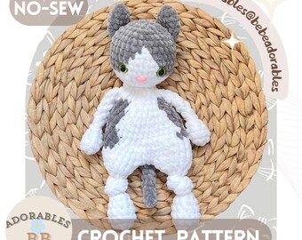 Lola Cat Snuggler Häkelanleitung | No-Sew-Amigurumi