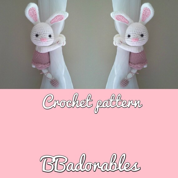 Bonita Bunny Ballerina Vorhang Raffhalter Hakelanleitung Etsy