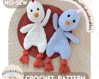 Bessie Chicken Snuggler Crochet Pattern | No-Sew Amigurumi