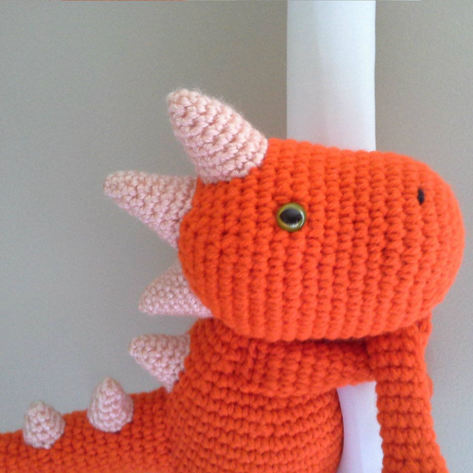 Dinosaurio/dinosaur Curtain Tieback Crochet PATTERN English Etsy