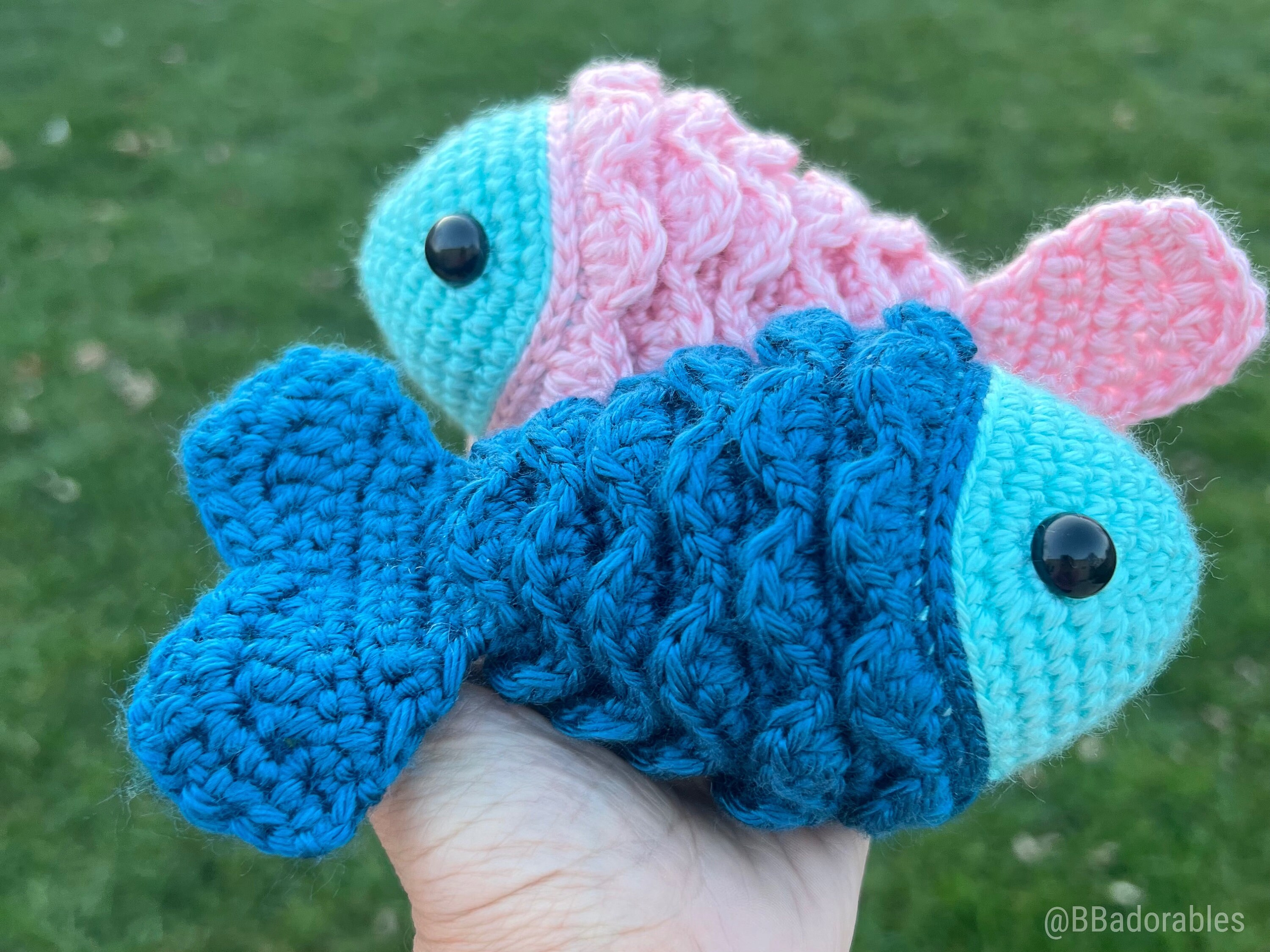 Blue fish Crochet pattern | Amigurumi crochet pattern | PDF digital file  instant download