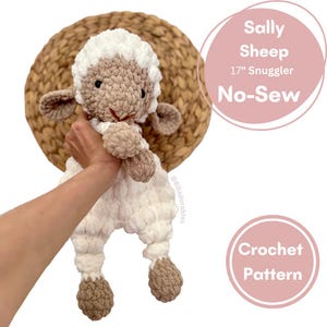 Schema all'uncinetto per coccolare la pecora Sally senza cuciture // Schema per coccolare la pecora Amigurumi // Schema all'uncinetto per coccolare la pecora Lovey