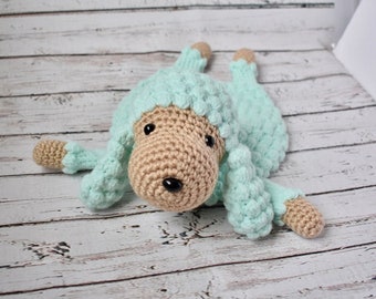 Bobo_Poodle Baby Comforter, Lovey Crochet, Security Blanket, PDF PATTERN - English - Spanish (Español)