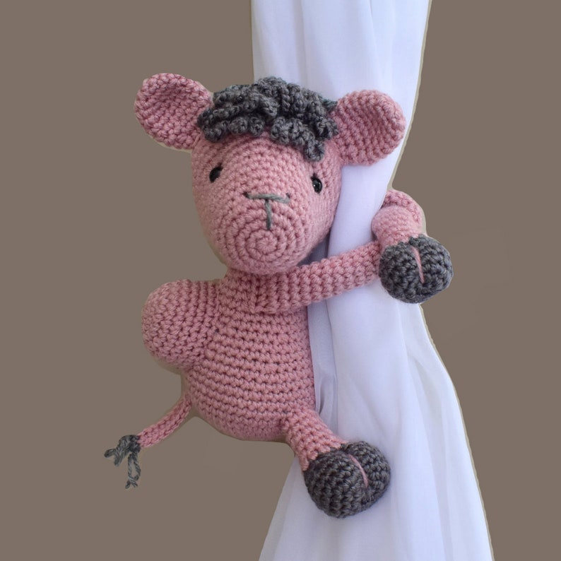 Animals curtain tie back window curtain tie back nursery Etsy