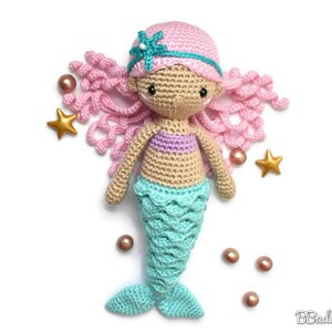 Nerea Mermaid Crochet Pattern, PDF PATTERN by BBadorables image 3