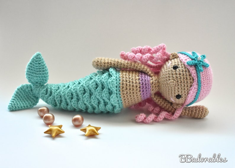 Nerea Mermaid Crochet Pattern, PDF PATTERN by BBadorables image 9