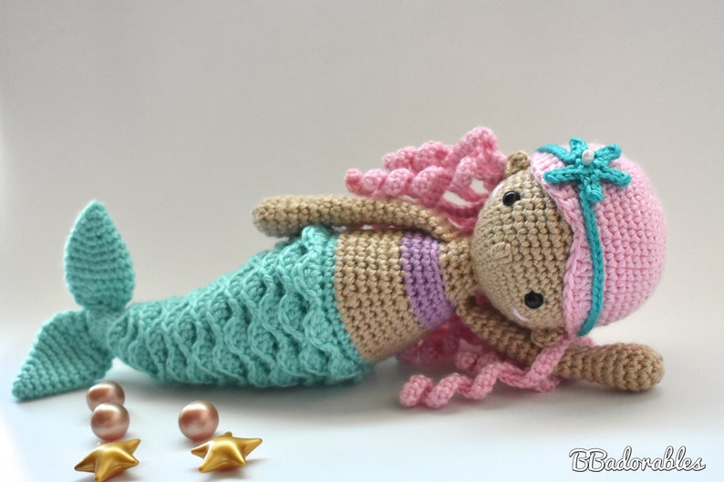 Nerea Mermaid Crochet Pattern, PDF PATTERN by BBadorables image 10