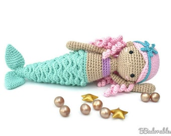Nerea - Mermaid Crochet Pattern, PDF PATTERN - by BBadorables