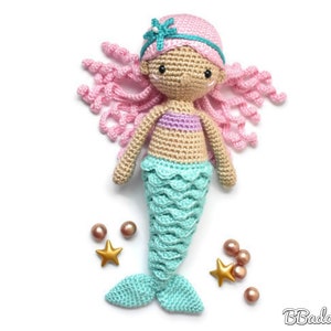 Nerea Mermaid Crochet Pattern, PDF PATTERN by BBadorables image 4