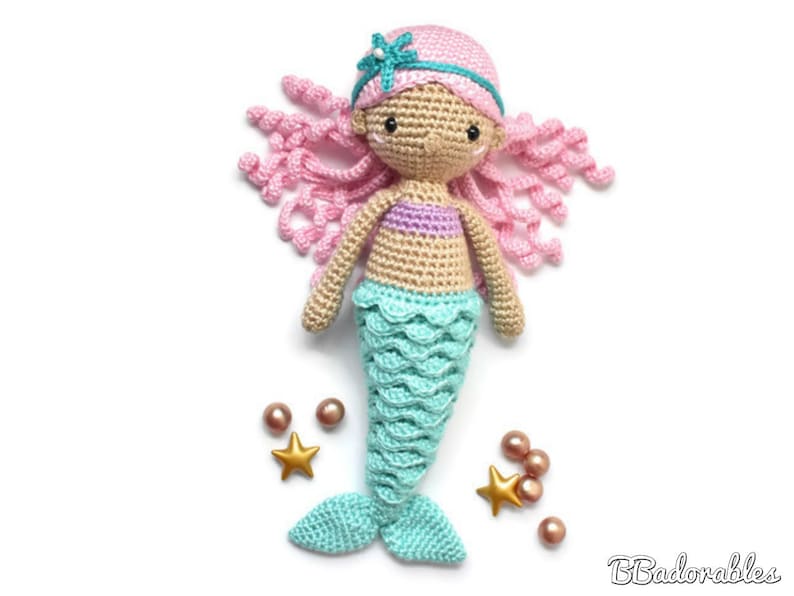 Nerea Mermaid Crochet Pattern, PDF PATTERN by BBadorables image 4