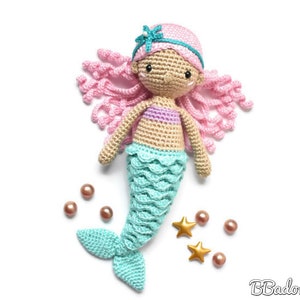 Nerea Mermaid Crochet Pattern, PDF PATTERN by BBadorables image 5