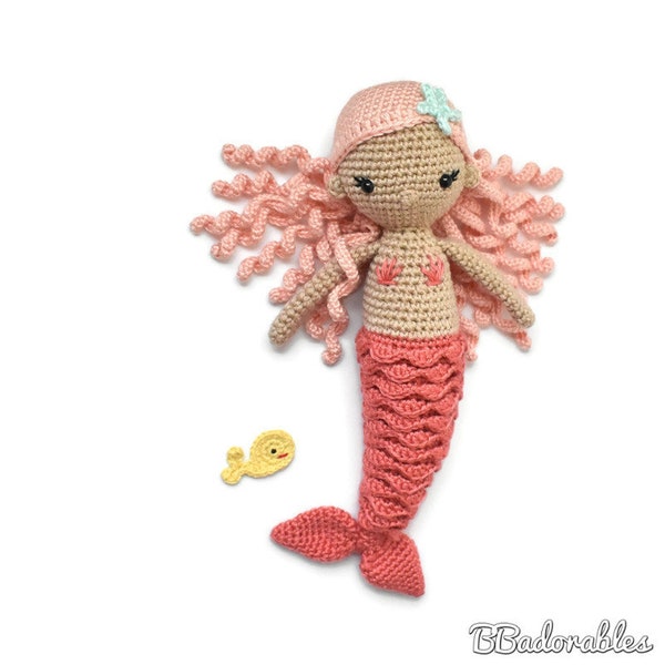 Estela - Mermaid Crochet Pattern, PDF PATTERN - by BBadorables