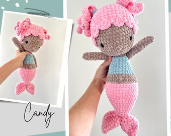 Candy the Sweet Mermaid Crochet Pattern only