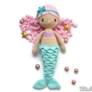 Nerea Mermaid Crochet Pattern, PDF PATTERN by BBadorables image 6