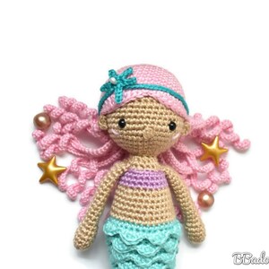 Nerea Mermaid Crochet Pattern, PDF PATTERN by BBadorables image 8