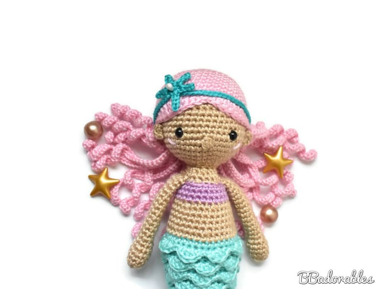 Nerea Mermaid Crochet Pattern, PDF PATTERN by BBadorables image 8