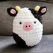 Crochet Cow Squishmallow Plushie PDF PATTERN - by BBadorables 
