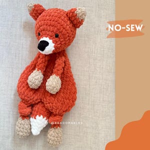 No-sew Froilan Fox Snuggler Crochet PATTERN || Fox Amigurumi Snuggler ...