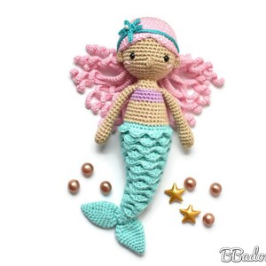 Nerea Mermaid Crochet Pattern, PDF PATTERN by BBadorables image 7