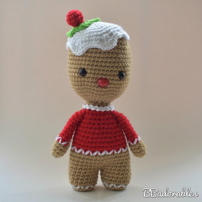 Gingerbread doll crochet pattern PDF PATTERN instant | Etsy