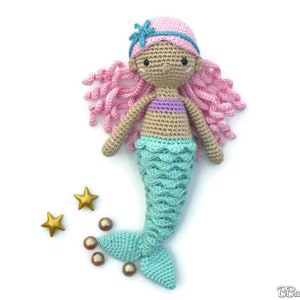 Nerea Mermaid Crochet Pattern, PDF PATTERN by BBadorables image 2