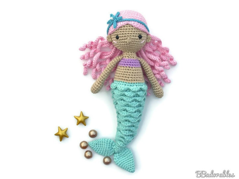 Nerea Mermaid Crochet Pattern, PDF PATTERN by BBadorables image 2