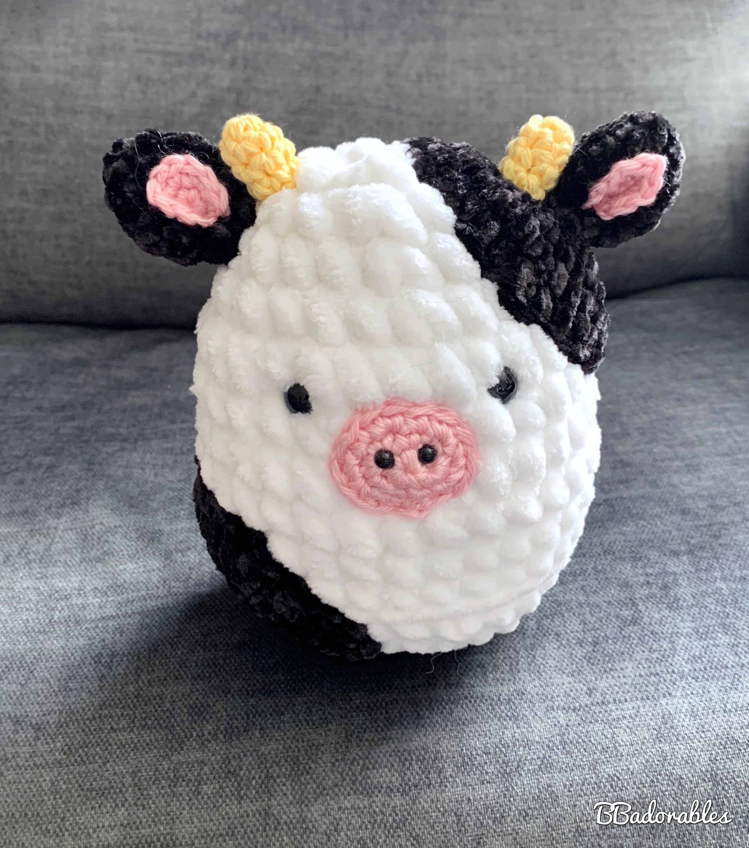 Crochet Cow Squishmallow Plushie PDF PATTERN by Bbadorables - Etsy