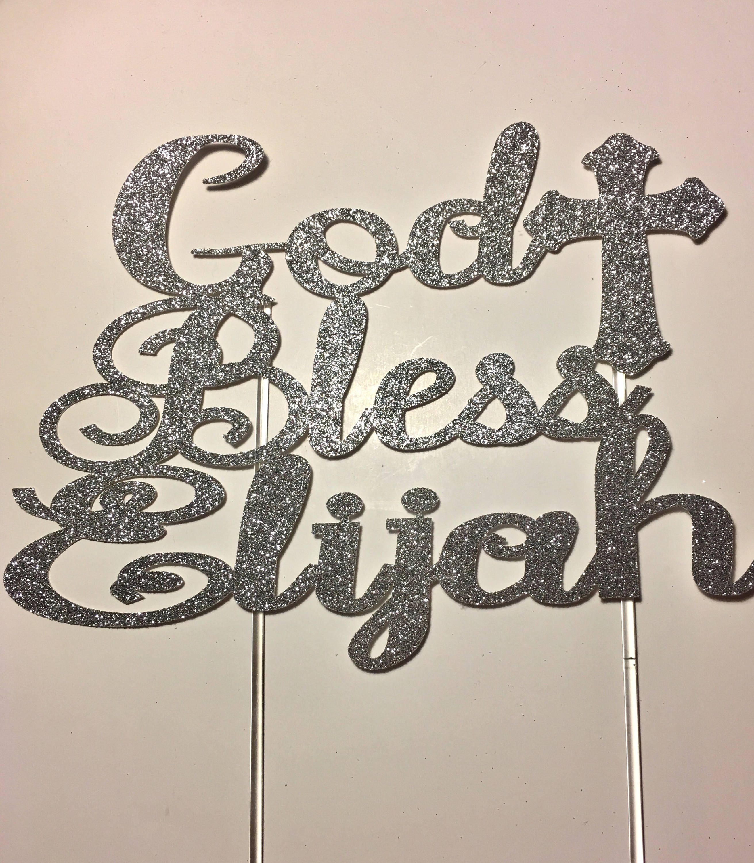 Christening Cake Topper Baptism Cake Topper Cake Topper Etsy