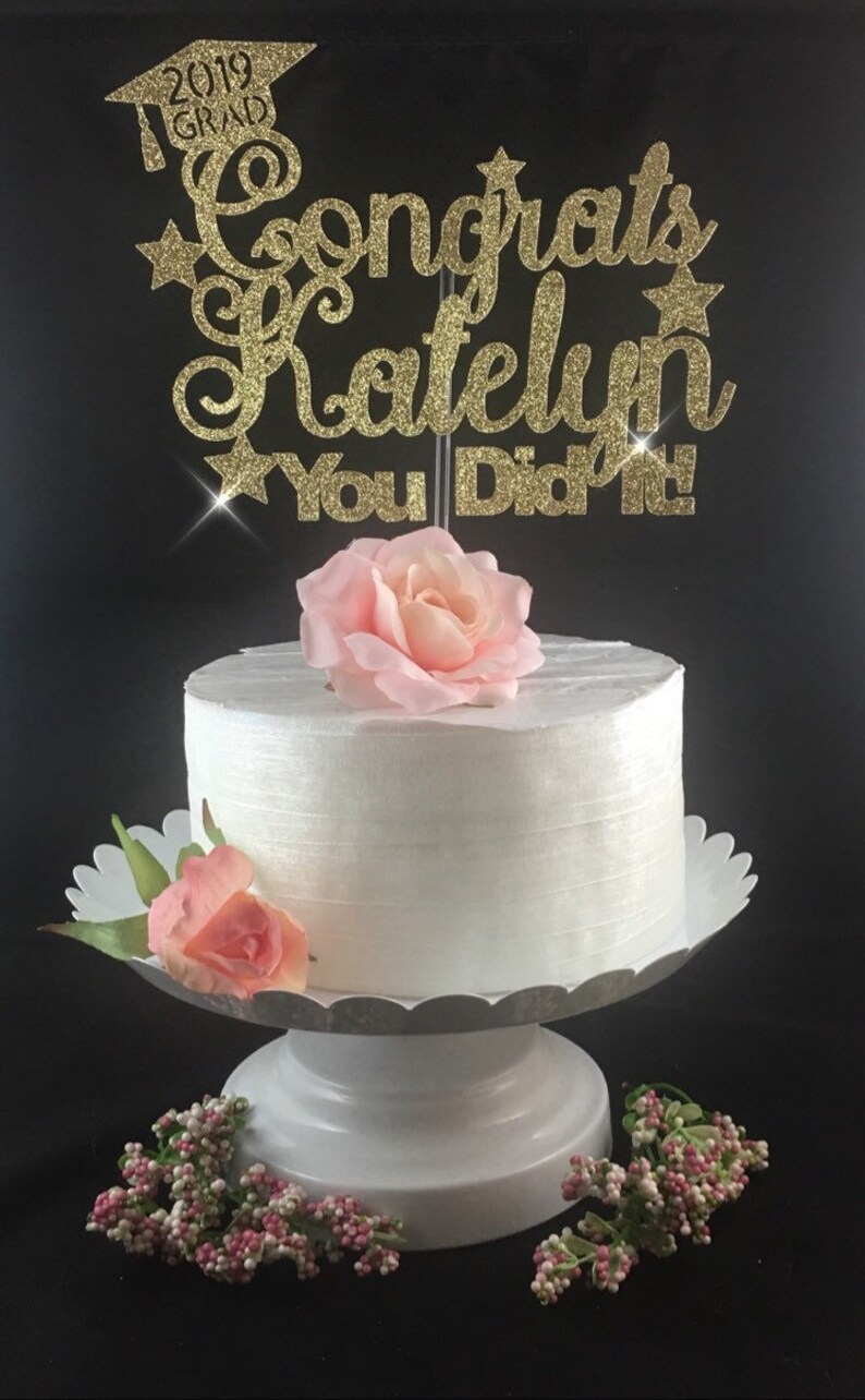 Graduation Decorations 2021 Cake Topper Graduation 2021 Etsy