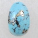 Morenci Cab Turquoise and Pyrite 3.6 cts.