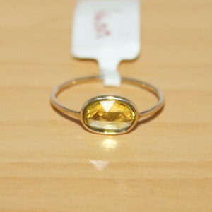 Yellow Sapphire Ring, 14K Yellow Gold Engagement Ring, Handmade Ring, Precious Gemstone Ring, Gold Jewelry Ring, Birthday Gift