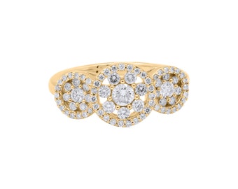 18k Gold Diamond Ring: 4.5 Carat Natural Diamond