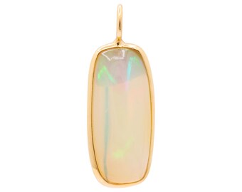 14k Yellow Gold Ethiopian Opal Pendant