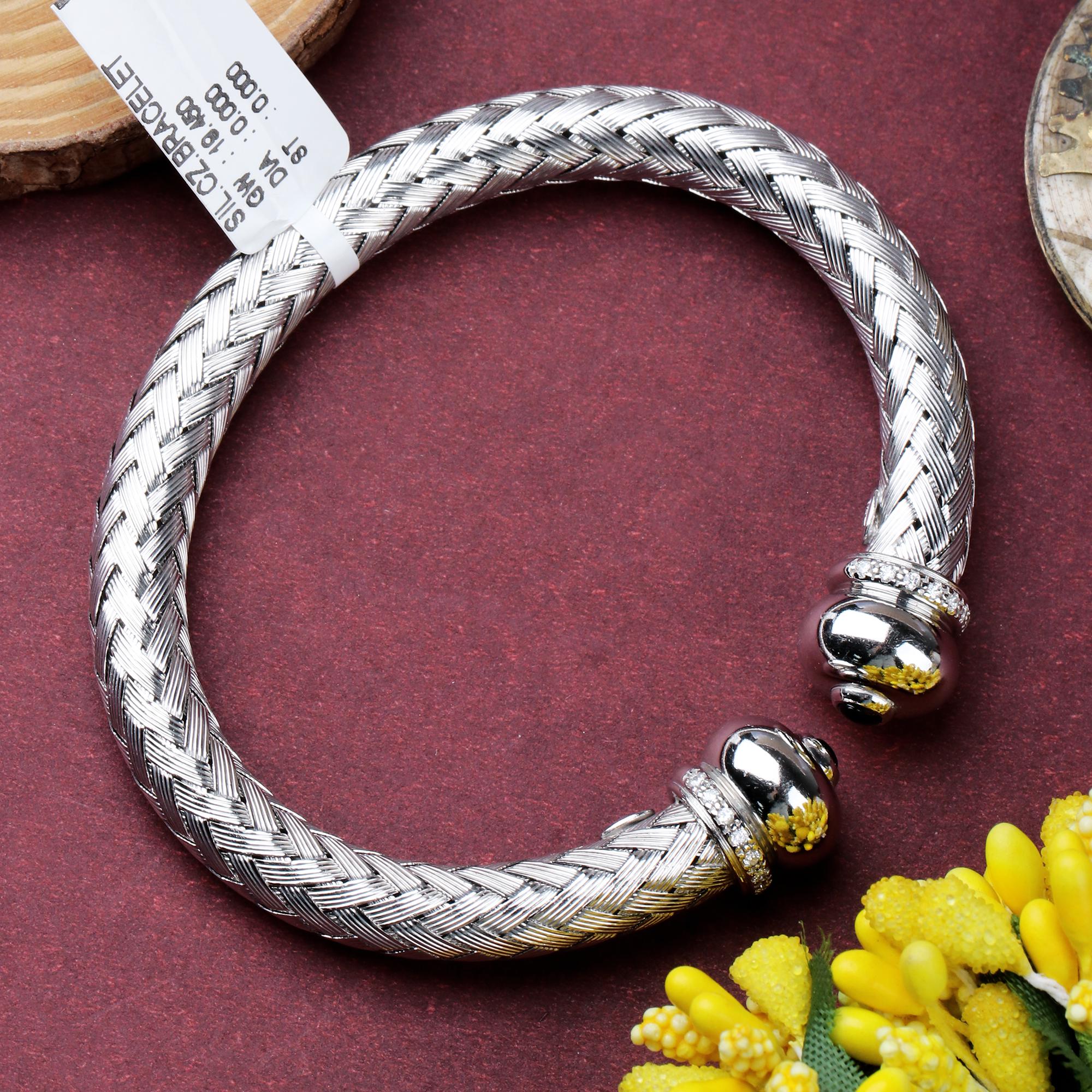 Rope Twist Sterling Silver Bangle 925 Silver Bracelet - Etsy