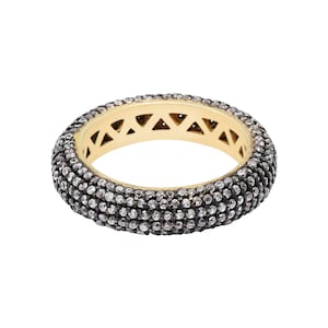 925 Sterling Silver Eternity Band, Full Eternity Ring, Cubic Zircon Band Ring, Unique Silver Engagement Ring, Handmade Ring