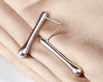 Örhänge i 925 sterlingsilver - Modern minimalistisk design