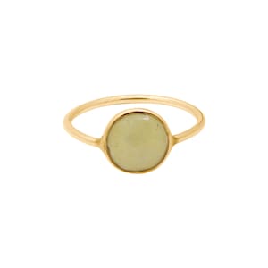 14k Yellow  Gold Yellow Sapphire Ring, Sapphire Gemstone Ring, Handmade Sapphire Gold Ring, Wedding Anniversary Ring, Birthday Gift