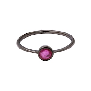 Genuine Ruby Ring, 925 Sterling Silver Ring, Ruby Gemstone Ring, Red Ruby Silver Ring, Handmade Ruby Ring, Dainty Ruby Ring, Birthday Gift