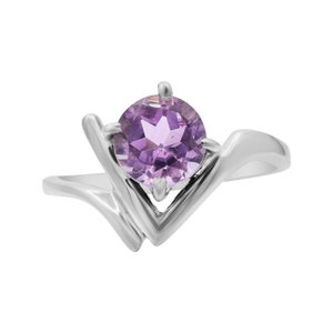 Natural Amethyst Ring, Amethyst Gemstone Ring, Purple Amethyst Ring, Handmade Jewelry Ring, Promise Amethyst Ring For Her, Birthday Gift