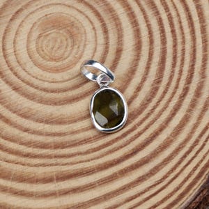 Handmade Green Tourmaline Stone Pendant, 925 Sterling Silver Pendant, Silver Necklace Pendant, Silver Jewelry Pendant, Anniversary Gift