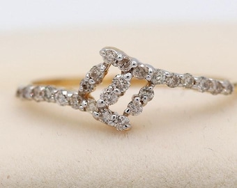 18k Yellow Gold Diamond Ring