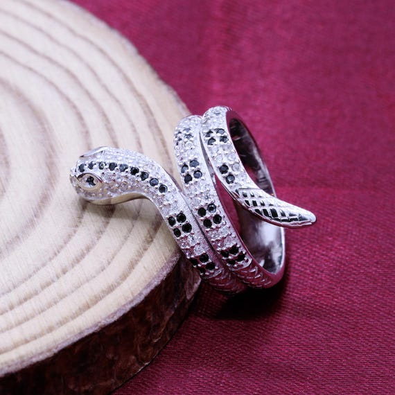Anello Serpente In Argento 925 Con Zirconi - GDLB S.R.L - Foto 5