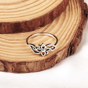 Anillo de filigrana de plata de ley 925