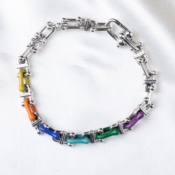 Bracciale Argento 925 - Cozzi Gioielli - Catena A Grandi Maglie, Lunghezza 20 Cm